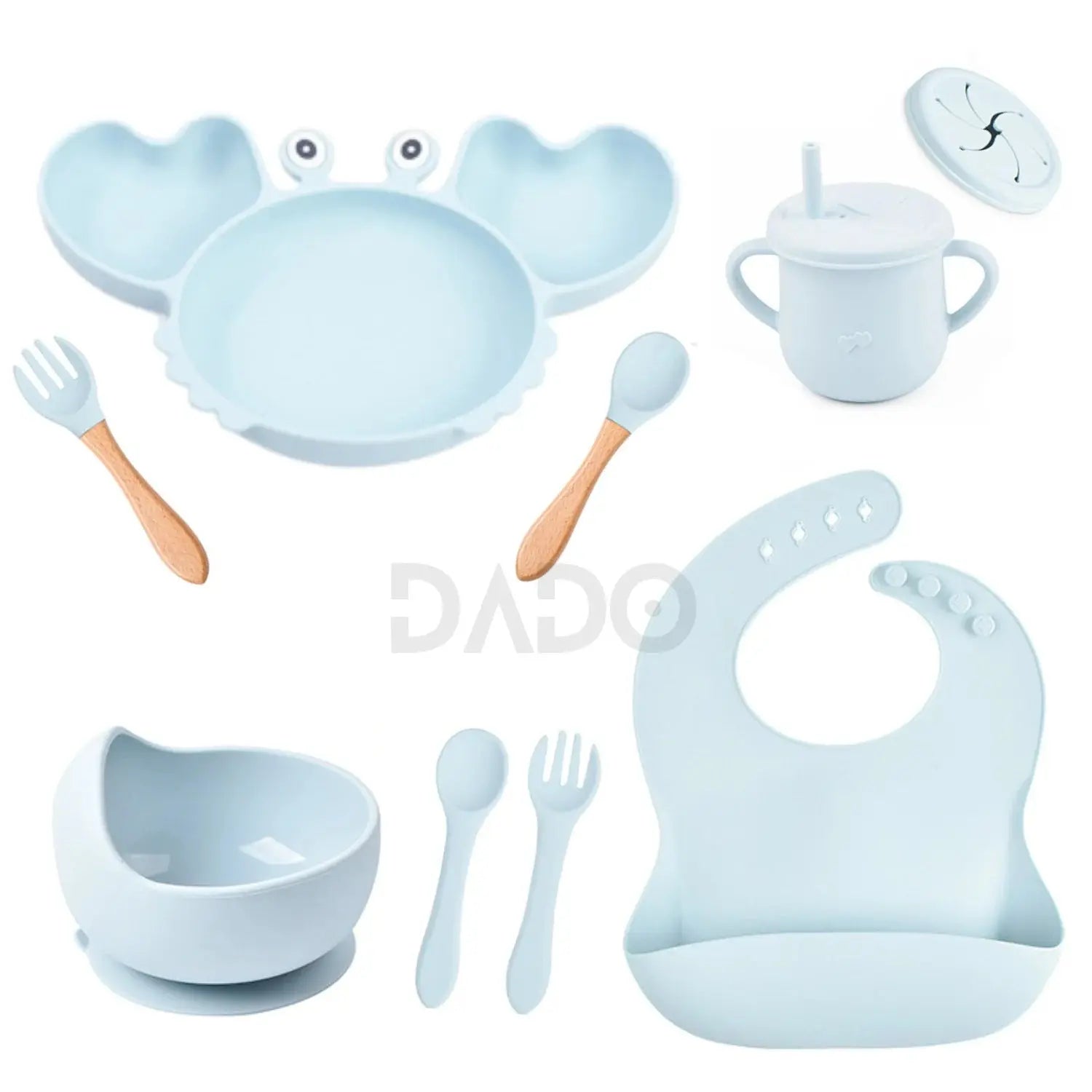 Customized Baby Silicone Feeding Set with Suction Cup Personalized Name Dish Divided Plate Bowl Spoon Cute Kid Eating Tableware Nova Trendz