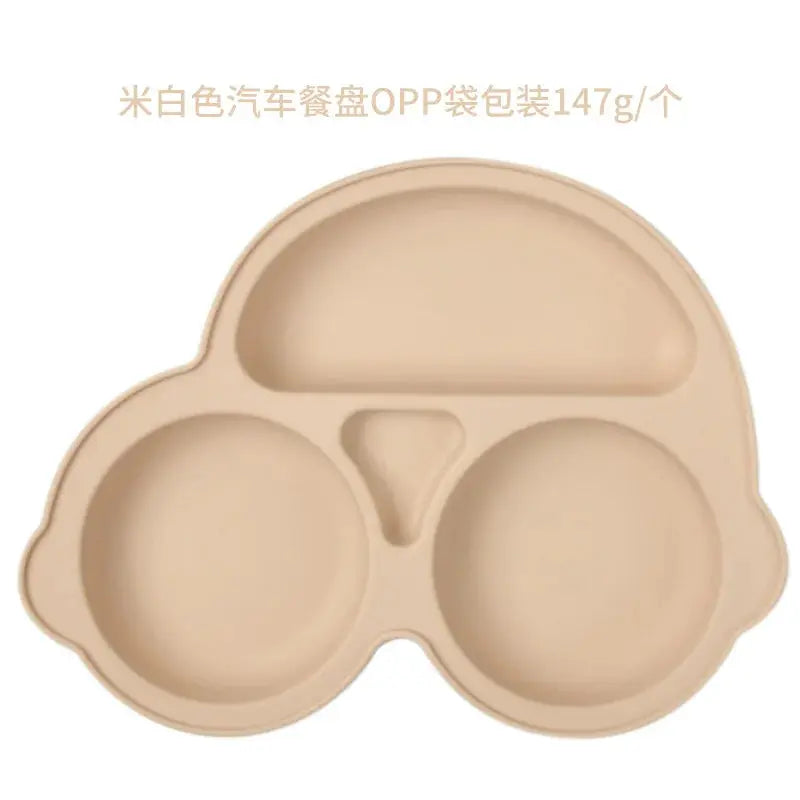 Baby Safe Silicone Dining Plate Suction Cartoon Children Dishes Feeding Toddler Training Tableware Retro Kids Smile Face Bowl Nova Trendz