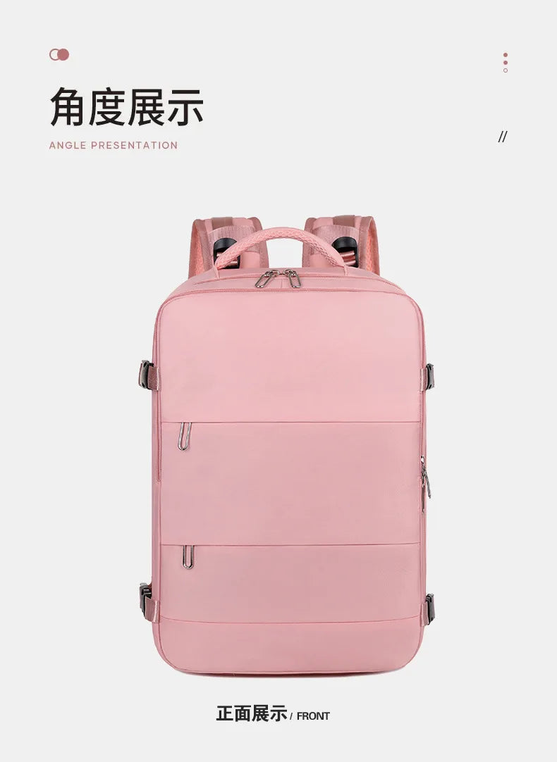 Mummy Bag Nappy Backpack Large Capacity Multifunction Cabin Bag with Shoe Storage Multilayer Separation Waterproof Diaper Bags