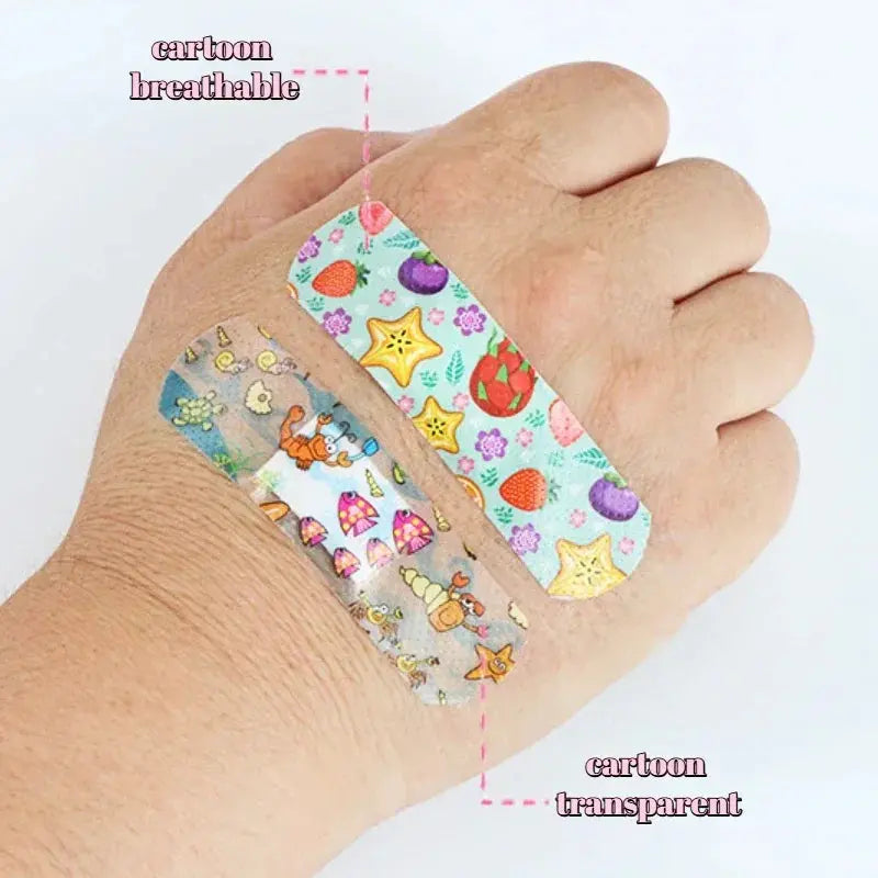 100pcs Cartoon Animal Pattern Waterproof Hemostasis Kids Band Aid Stickers Adhesive Bandage Wound Strips Plasters for Children Nova Trendz