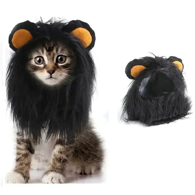 Cat Cosplay Dress Up Pet Hat Lion Mane for Cat Puppy Lion Wig Costume Party Decoration Halloween Christmas GatosPet Supplies Nova Trendz