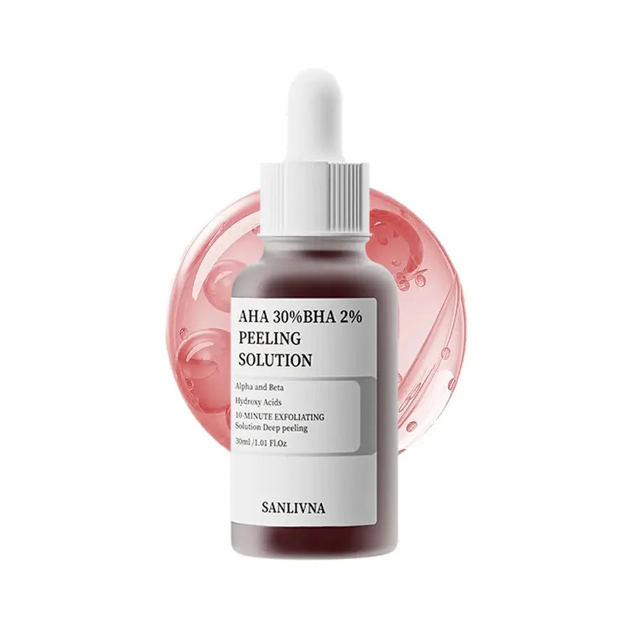 AHA 30%+BHA 2% Exfoliating Face Salicylic Acid Serum 10% Niacinamide + 1% Zinc, 10% Hexapeptide Serum Moisturizing Face Skincare Nova Trendz