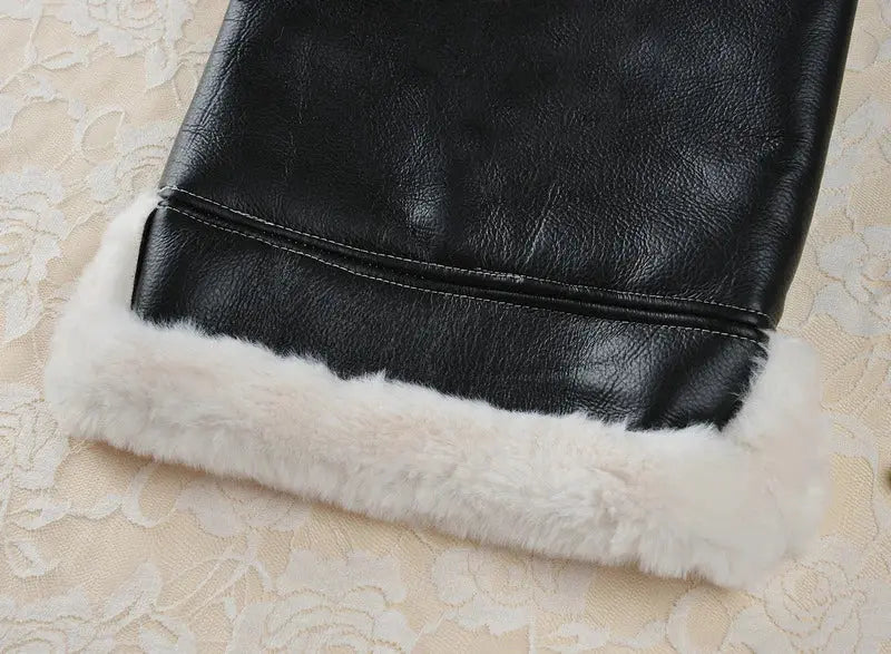 Flying Eagle PU Dog Clothes Plus Velvet Warm Pet Dog Coat Winter Thicken Leather Puppy Jacket Clothes For Small Medium Dogs Cats - Nova Trendz
