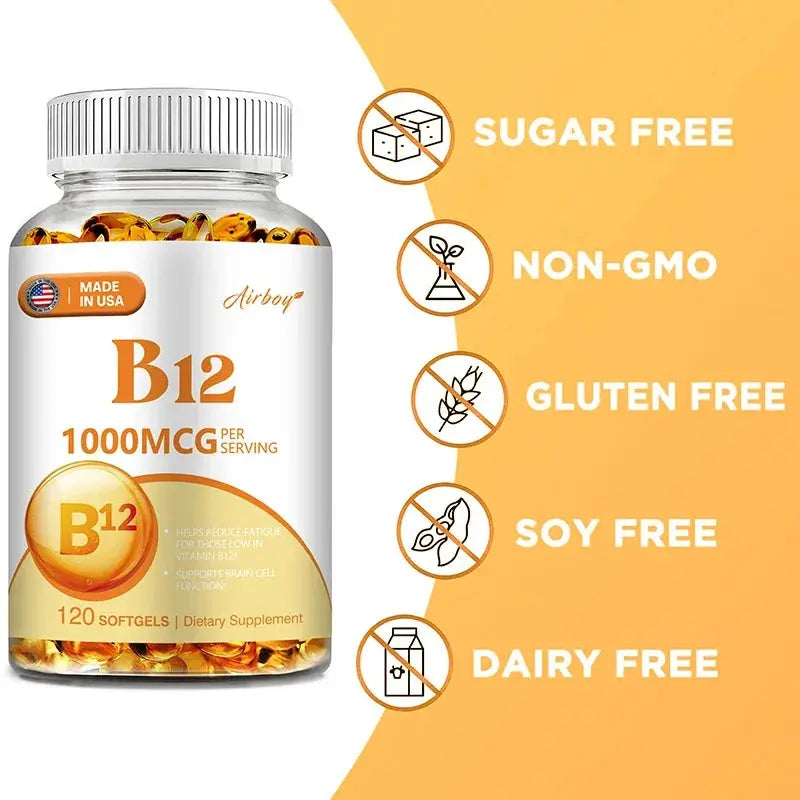 Vitamin B12 1000mcg - Supports Energy Metabolism, Mood and Nervous System Health Nova Trendz