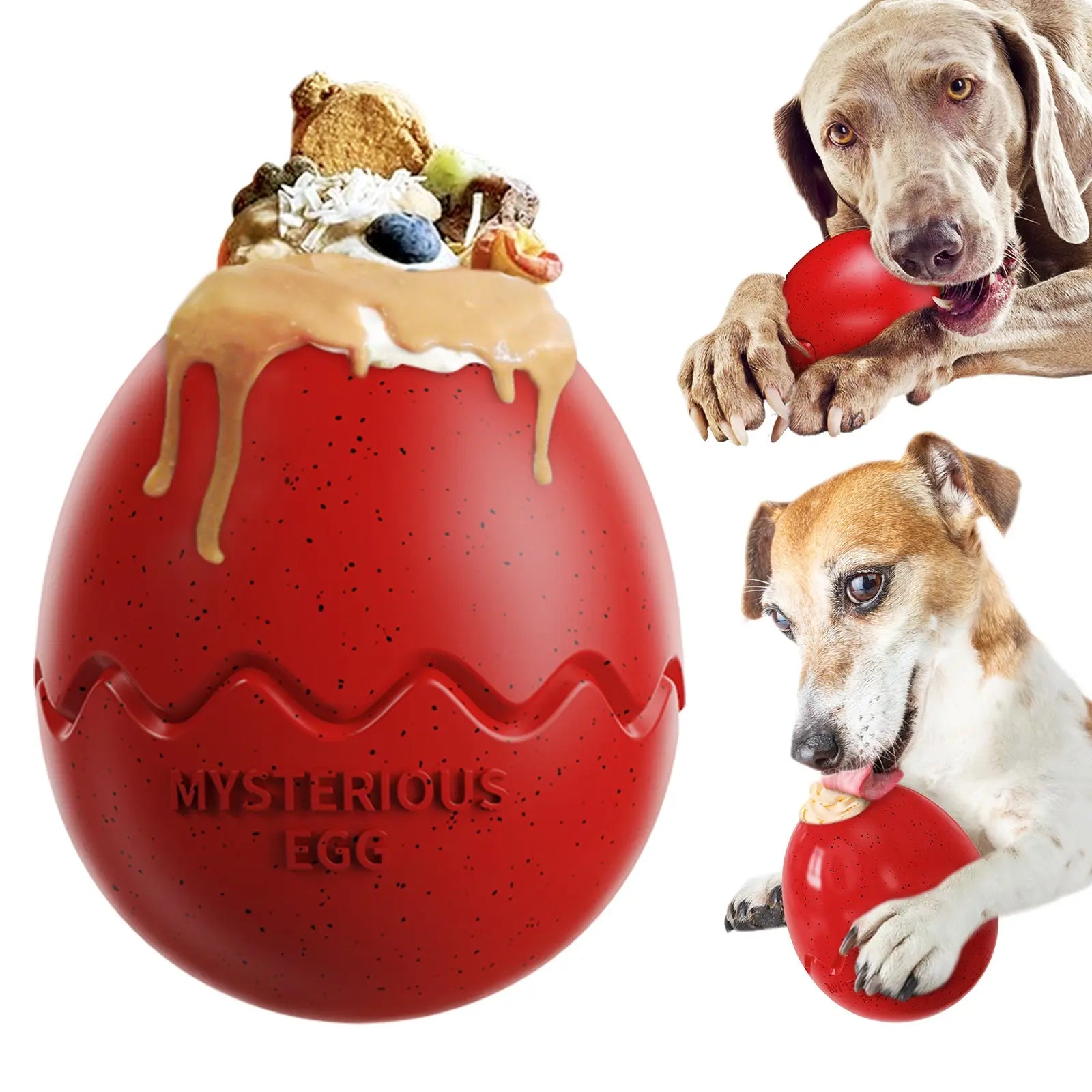 Dog Toy For Small Large Dogs Dinosaur Eggs Slow Feeder Pet Interactive Toys Release Anxiety French Bulldog Labrador Chew Toy Nova Trendz