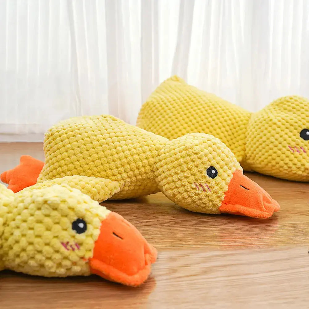 Dog Calming Duck Pet Plush Toy with Quacking Sound Calming Duck Dog Toy Pillow Toy Dog Stuffed Animals Chew Toy for Dogs Nova Trendz