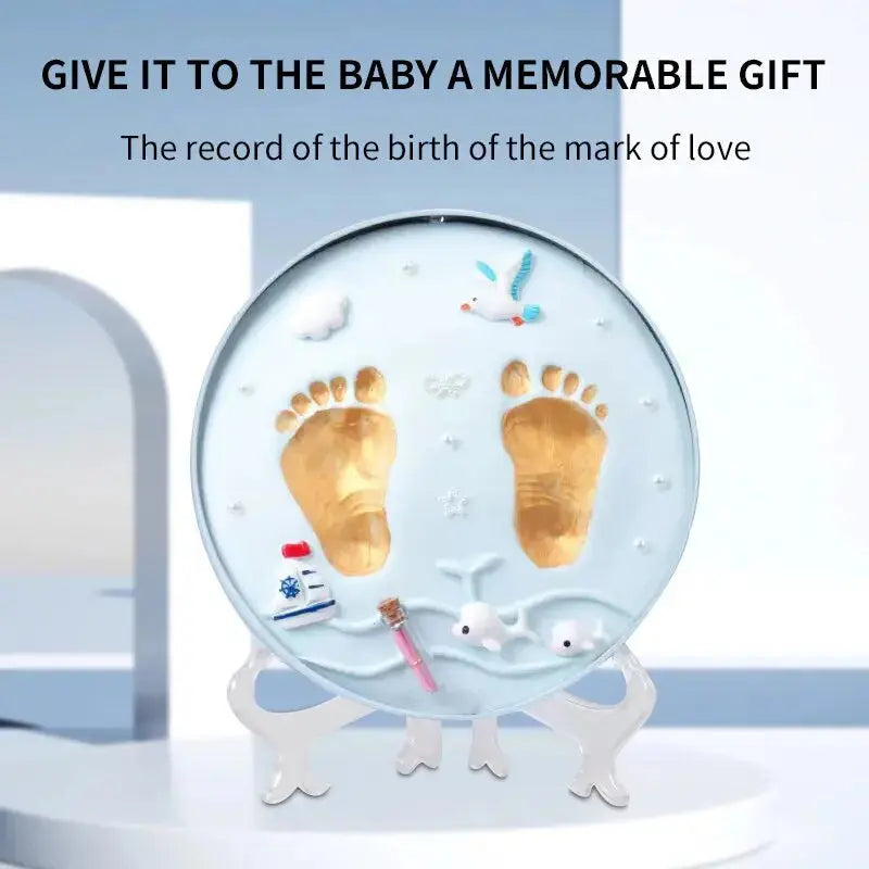 DIY Baby Hand and Footprint Kit – Keepsake Print Mud for Newborns & 100-Day Celebration, Nostalgic Growth Memory Gift Nova Trendz