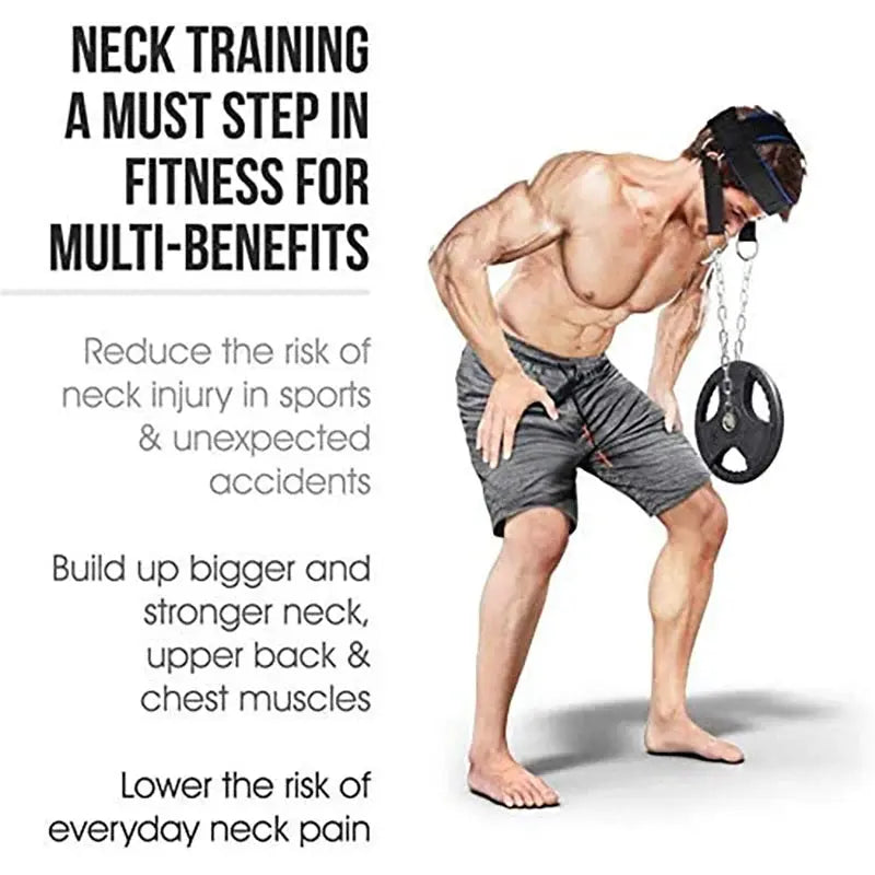 Head Harness Sports Neck Training Exerciser Strap Muscle Builder Home Gym for Strength Fitness Weight Lifting Workout Boxing MMA Nova Trendz