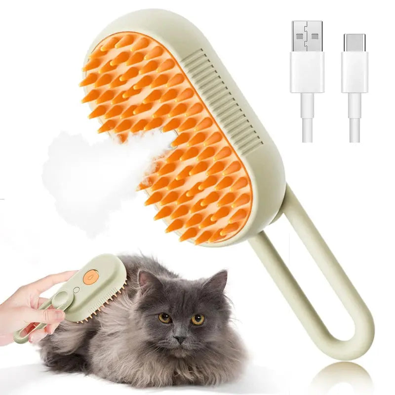 3IN1 Water Steam Brush Pets Grooming for Dogs Steam Cats Comb Brush for Cats with Vaporizer Anti-scratch Spray Accessories Cats - Nova Trendz