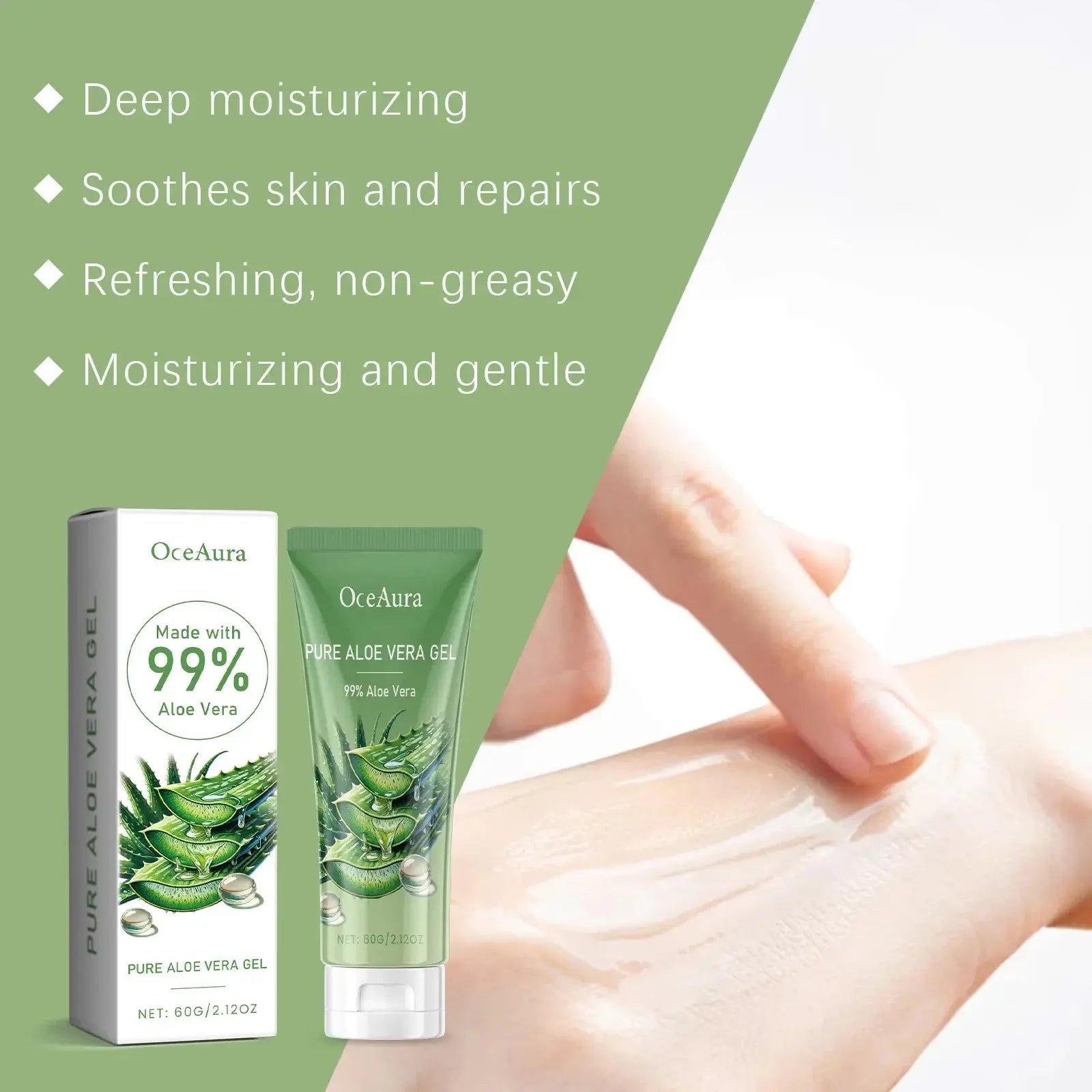 Aloe Vera Gel Pore Shrinking Oil Control Ance Remover Moisturizing Brighten Anti-Aging Facial Essence Beauty Skin Care Products Nova Trendz