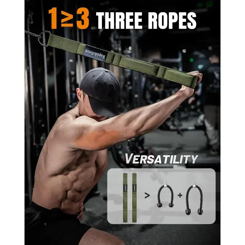 Triceps extension training rope, with a comfortable grip, suitable for long rope cable accessories Nova Trendz
