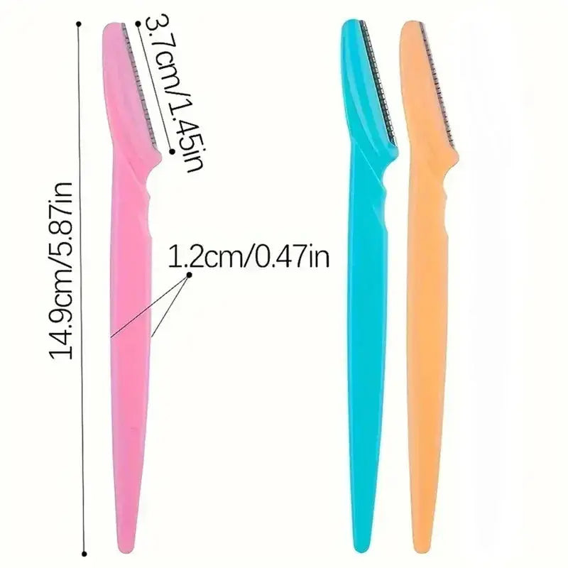 5/10/30/40/66pcs Eyebrow Razors Kit Facial Eye Brow Trimmer Multifunction Facial Hair Removal Tool with Container Safety Beauty Nova Trendz