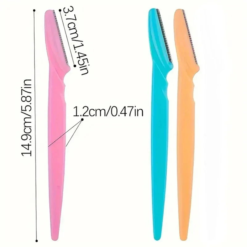 5/10/30/40/66pcs Eyebrow Razors Kit Facial Eye Brow Trimmer Multifunction Facial Hair Removal Tool with Container Safety Beauty