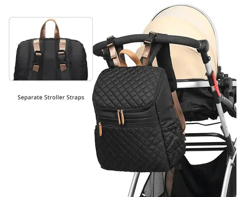 Fashion New Baby Diaper Bag Backpack Multifunctional Diaper Bag Organizer with Thermal Milk Bottle Bag Baby Bags for Mom Nova Trendz