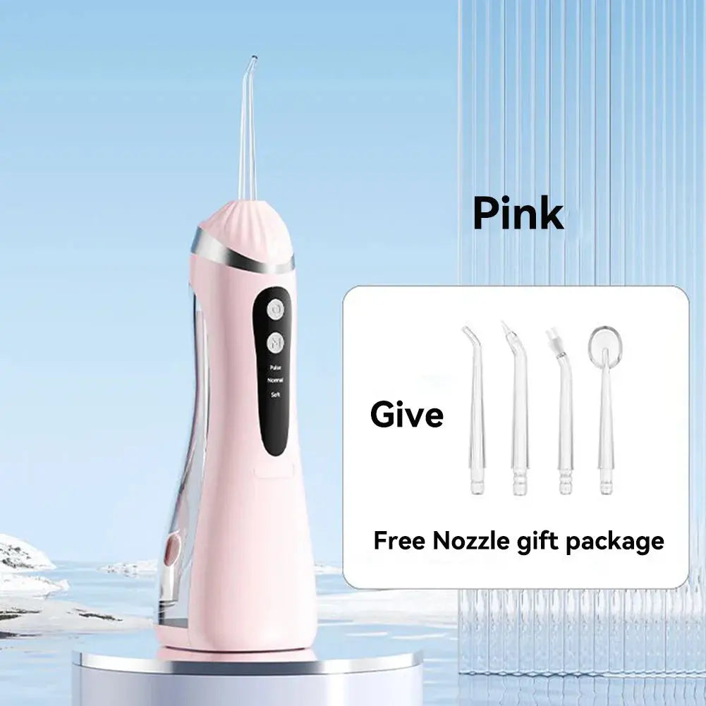 Oral Irrigator 3 Cleaning Modes Portable Rechargeable Waterproof  IP65 Dental Water FlosserTeeth Whitening Jet Floss 200ML Nova Trendz
