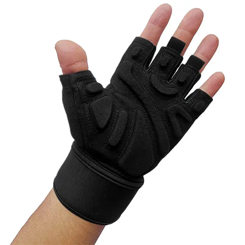 Half Finger Bodybuilding Gym Gloves Weightlifting Dumbbell Kettlebell Training Workout Fitness Gloves For Man  Women Nova Trendz
