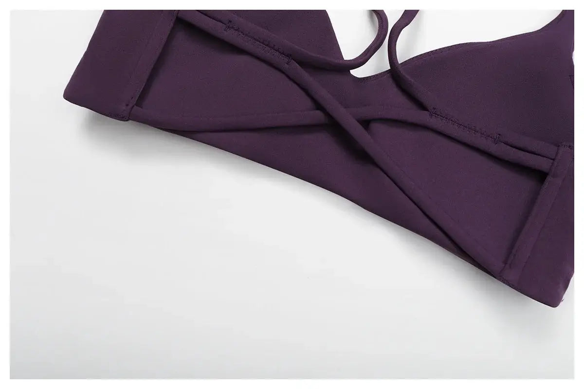 Hearuisavy Breathable Sports Bra Women Quick Drying ShockProof Gym Workout Top Casual Yoga Clothing Push Up Running Fitness Bras - Nova Trendz