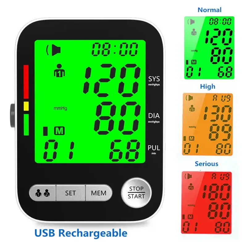 High Accurate Blood Pressure Monitor Digital Sphygmomanometer Bp Monitors Electronic Tonometer Arm Cuff Talking BPM Tensiometer Nova Trendz