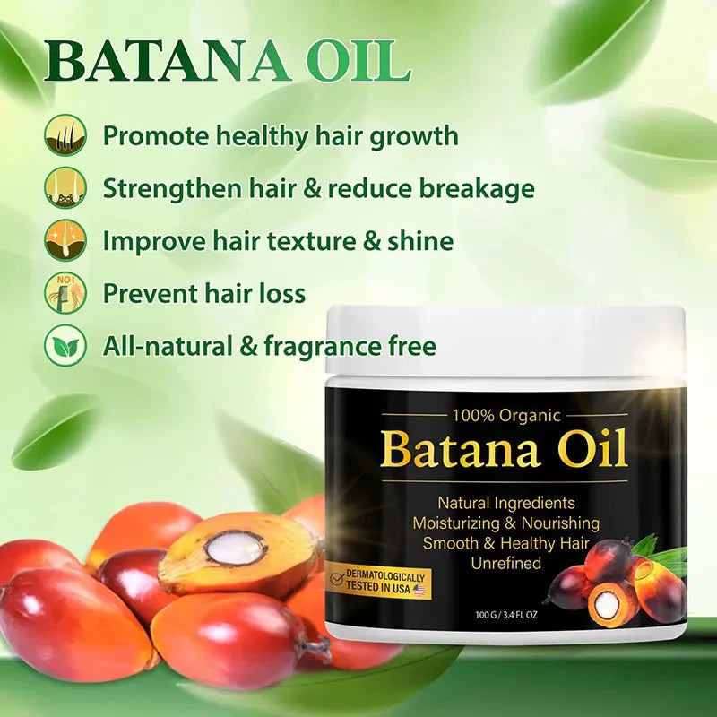 Natural Organic Batana Oil For Hair Growth And Thickness Eliminates Split Ends Moisturize Repair Hair Women Men Hair Loss Care Nova Trendz
