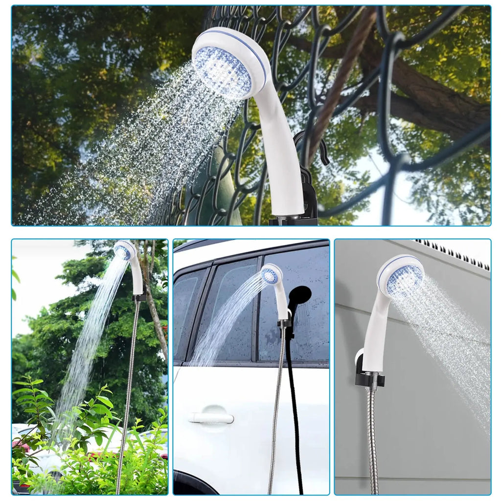 Portable Camping Shower Outdoor USB Rechargeable Electric Shower Pump for Camping Car Washing Gardening Pet Cleaning Nova Trendz