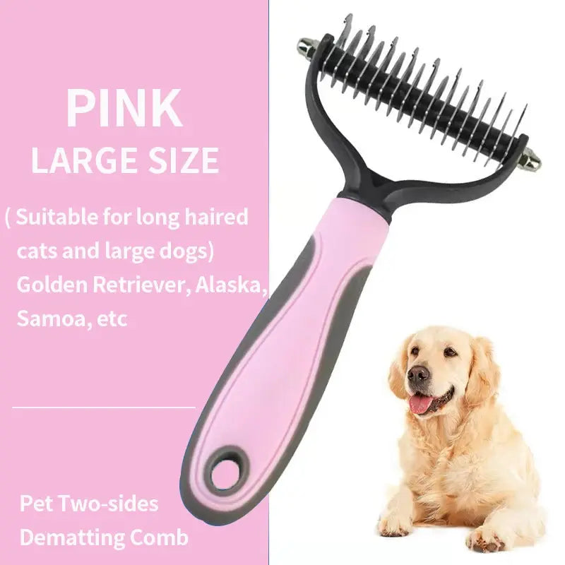 Pet Hair Straightener Groomer Anti-Knotting Floating Hair Removal Tool for Cats And Dogs Pet Comb - Nova Trendz