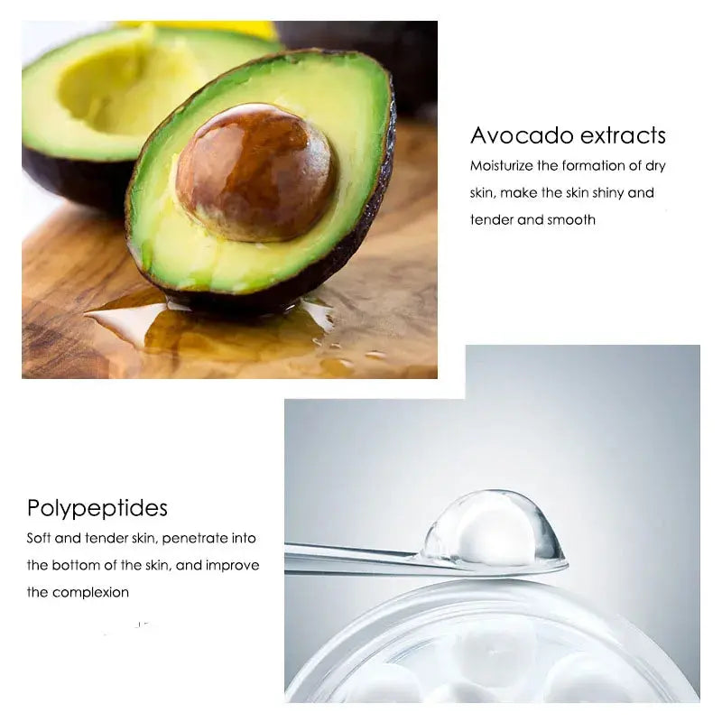 5pcs/Set IMAGES Avocado Skin Care Sets Facial Moisturizing Face Cream Serum Facial Cleanser Eye Cream Skin Care Products Nova Trendz