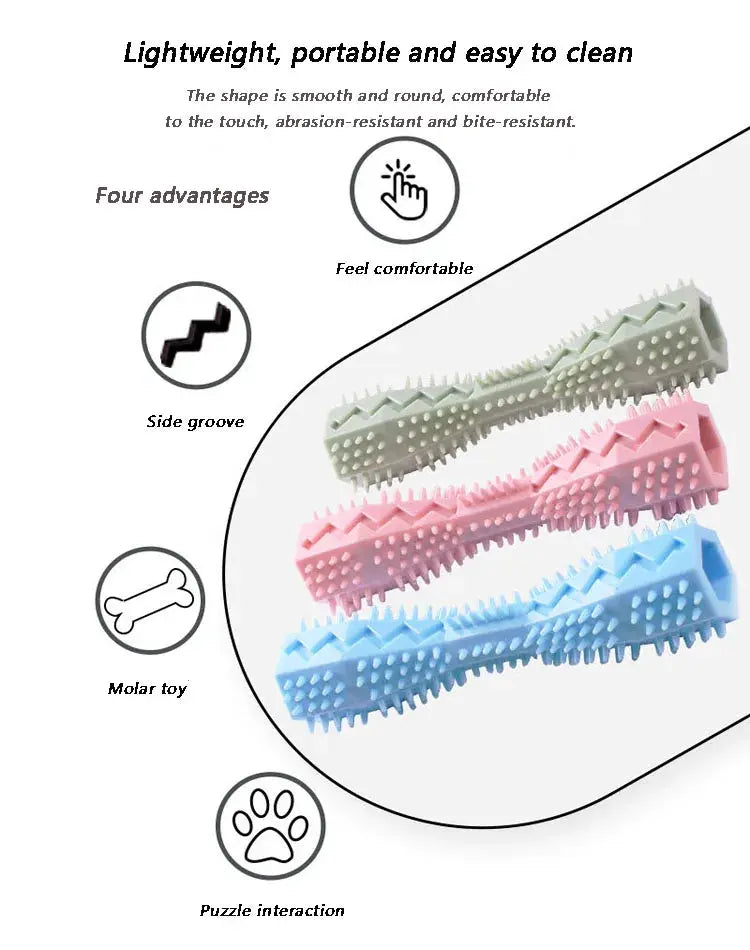 Dogs Puppy Durable Chew Toys Pet Molar Teeth Cleaning Tool Interactive Dog Toothbrush Toy for Small Dogs Dog Toy Dental Mascota - Nova Trendz