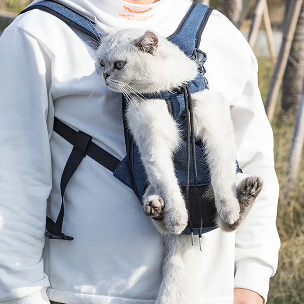 Adjustable Cat Carrier Bag Pet Double Shoulder Backpack Portable Bag Outdoor Travel Camping Hiking Cat Bag Dog Bag - Nova Trendz