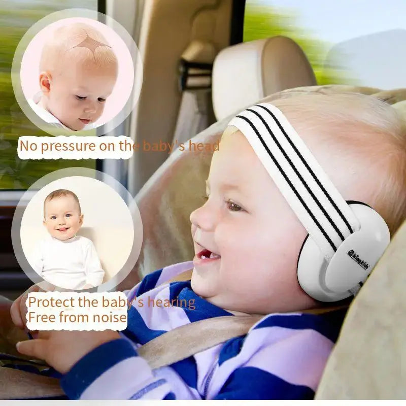Baby Earmuff Mini-headset Adjustable Noise-proof Ear Protection Kids' Outdoor Sleep and Airplane Anti-noise Earmuffs Nova Trendz