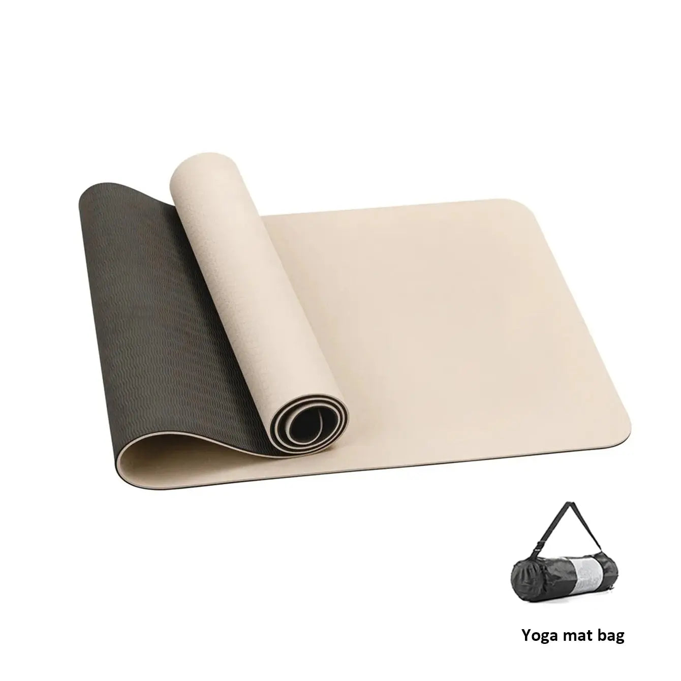 Yoga Mat,Double-Sided Non Slip Eco Friendly Fitness Exercise Mat with Strap TPE YogaMats for Women Men,for Yoga,Pilates,Exercise Nova Trendz