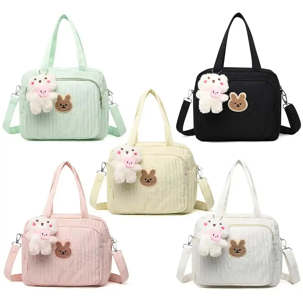 Mommy Stroller Nappy Bag Portable Cute Cartoon Multi-function Large Capacity Baby Diaper Bags with Pendant Nylon Mom Travel Tote Nova Trendz