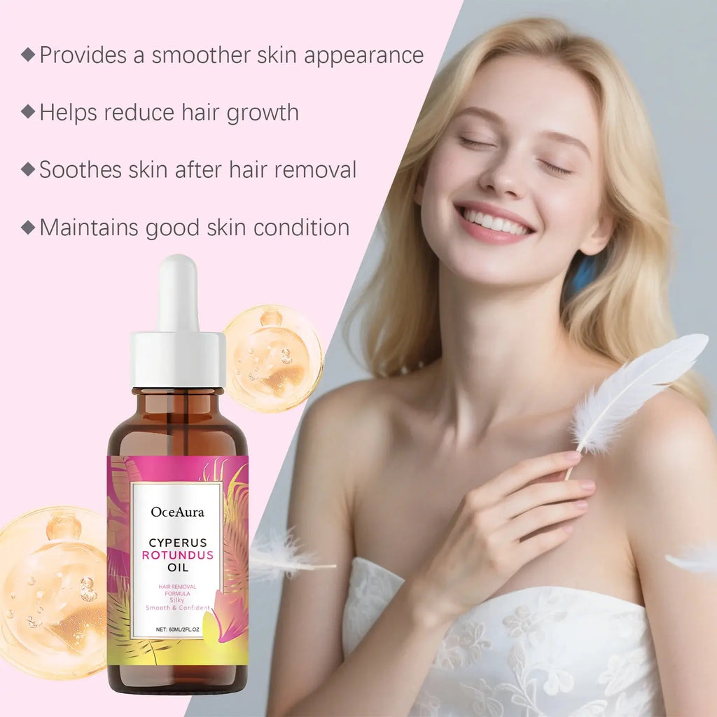 Hair Removal Care Oil Gently Nurtures Skin with Cleansing and Soothing Properties Moisturizing Daily Body Care Oil Hair Removal Nova Trendz