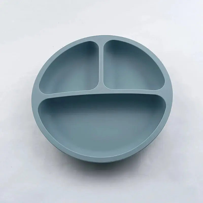 Baby Safe Silicone Dining Plate Suction Cartoon Children Dishes Feeding Toddler Training Tableware Retro Kids Smile Face Bowl Nova Trendz