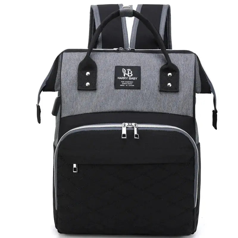 Multi-functional Mummy  Shoulder Storage Bag Out Fashion Mother USB Port Bag Large Capacity Backpack Baby Stroller Hanging Bag Nova Trendz