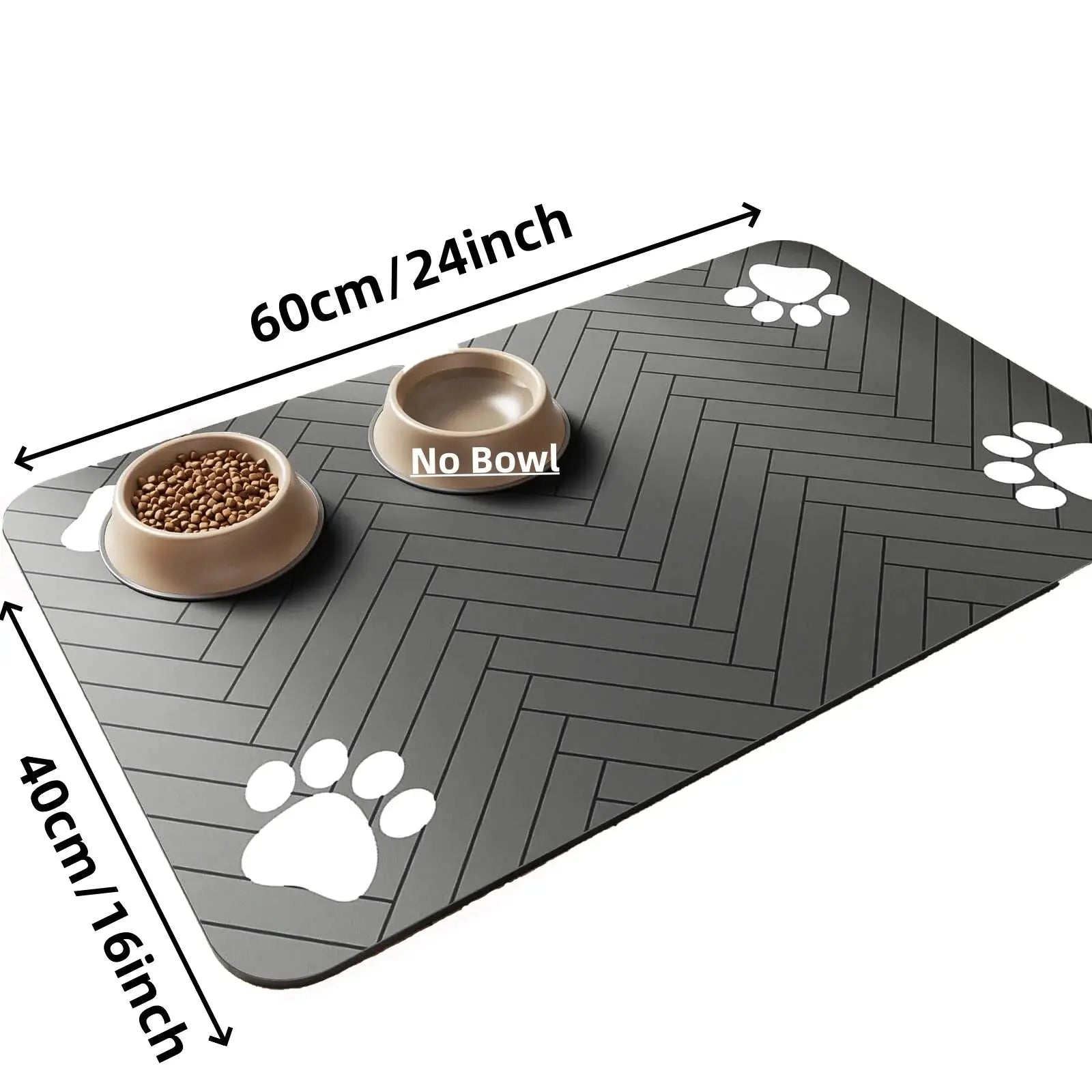 Pet Feeding Mat-Absorbent Pet Placemat for Food and Water Bowl, with Waterproof Rubber Backing, Quick Dry Water Mat for Dog Cat - Nova Trendz