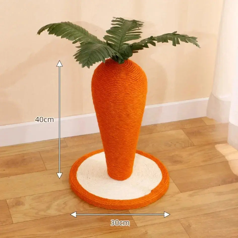 Carrot Cat Tree Cute Cats Sisals Carrots Pet Supplies Post Home Crawling Frame Pets Cats Fun Toys Sisal for Cat Scratching Rack Nova Trendz