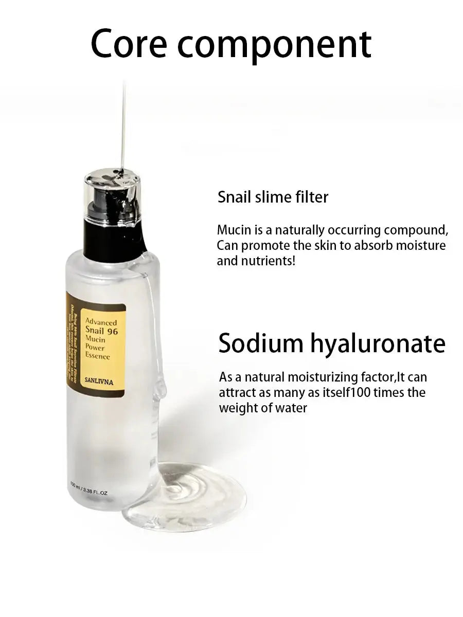 Snail Mucin 96% Korean Skin Care Facial Essence Fading Fine Lines Repair Essence Firming Facial Snail Brightening Anti-Aging Nova Trendz