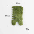 Natural Jade Comb Gua Sha Board Jade Massager For SPA Acupuncture Body Scraping Gouache Scraper Facial Skin Beauty Tool Nova Trendz