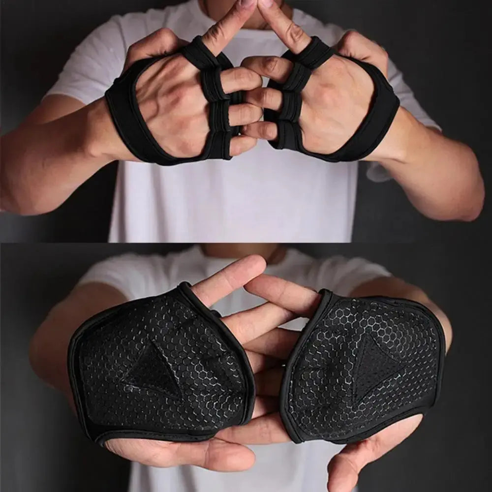 Lifting Palm Dumbbell Grips Pads Unisex Anti Skid Weight Training Gloves Gym Workout Fitness Sports For Hand Protector Nova Trendz