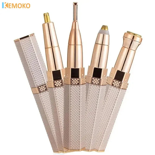 4 In1 Electric Full Body Epilator Facial Shaver for Women Painless Eyebrow Nose Leg Armpit Hair Epilator Bikini Trimmer Portable Nova Trendz
