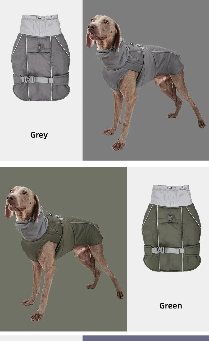 Dog Clothes Luxury Winter Jacket for Small Medium Large Dogs Waterproof Soft Padded Warm Pet Coat Safety Reflective  Dog Outfit - Nova Trendz