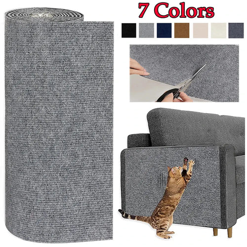 7 Colors Cat Scratcher Sofa Protector Cats Scratcher Pad Board Protection Trimmable Self-adhesive Carpet DIY Cat Scratch Mat - Nova Trendz