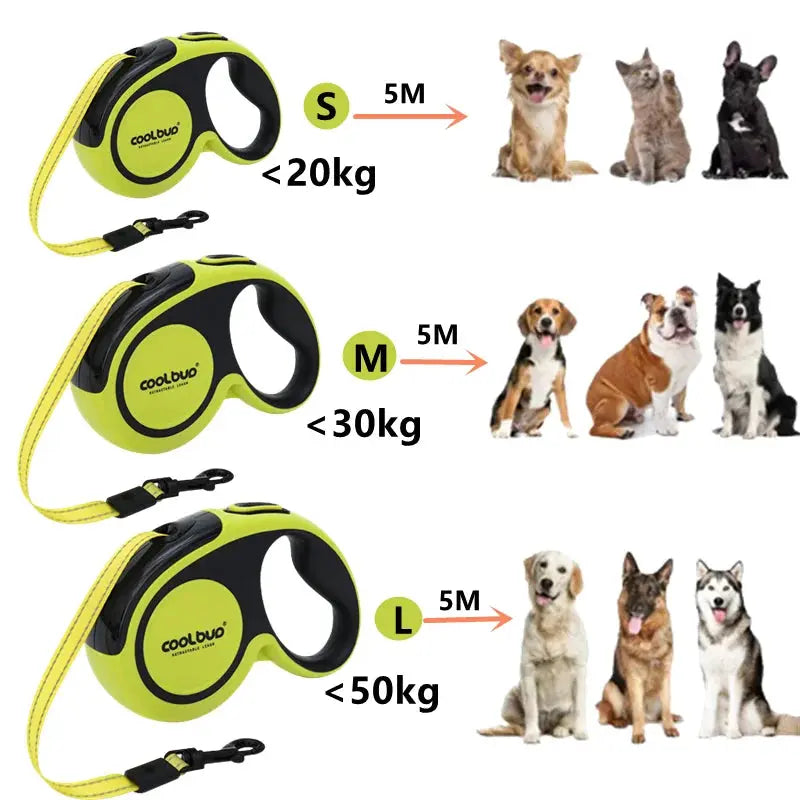 5M Luxury Pet Dog Leashes Retractable Dog Leash For Large  Medium Dogs Cat Puppies Accessories Small Automatic Extension Lanyard Nova Trendz