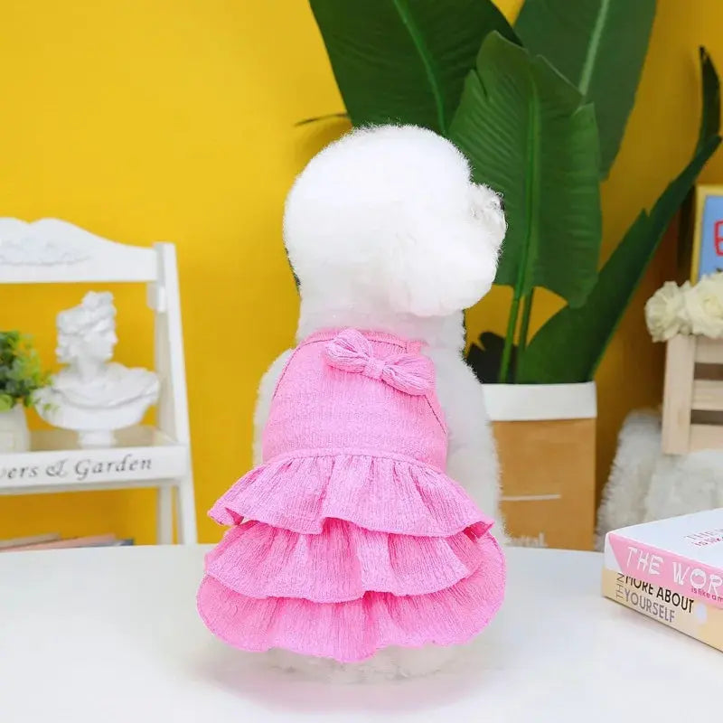 Spring Pet Clothes Dog Princess Dresses Puppy Dress Pet Skirt Puppy Dog Princess Dresses for Small Medium Cat Costume Pug - Nova Trendz