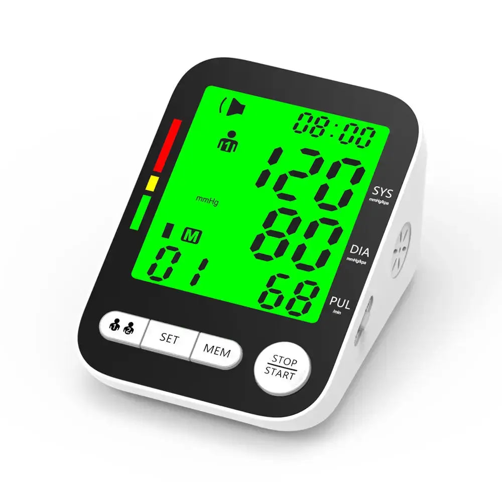 High Accurate Blood Pressure Monitor Digital Sphygmomanometer Bp Monitors Electronic Tonometer Arm Cuff Talking BPM Tensiometer Nova Trendz