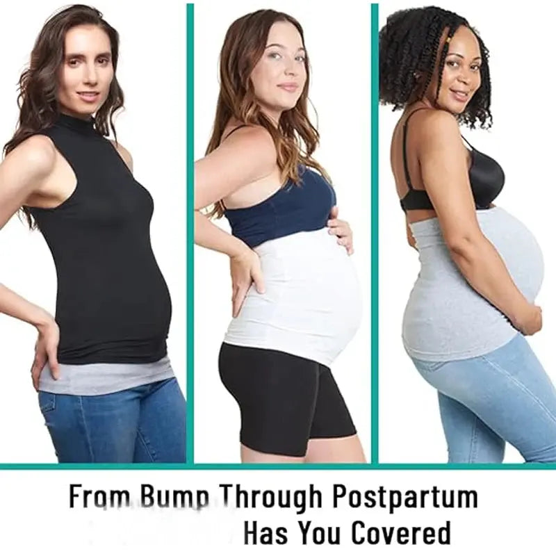 4packs Belly Band for Pregnancy,Maternity Pants and Jeans Extender for All Trimesters and Including Post Pregnancy Prenatal Care Nova Trendz