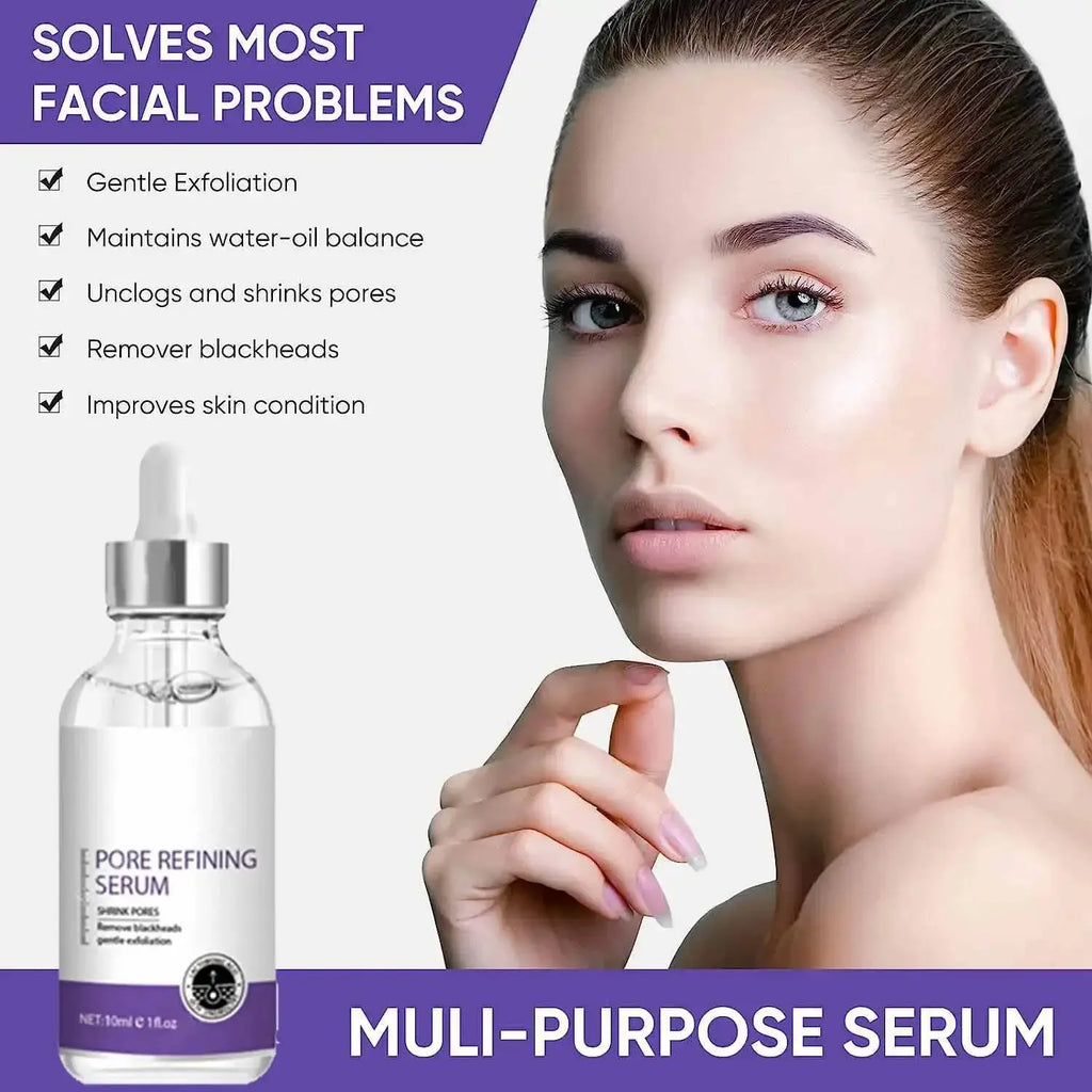 Pore Shrinking Serum Face Removing Large Pores Tightening Repairing Facial Pore Minimizing Essence Skin Care Beauty Firm skin Nova Trendz