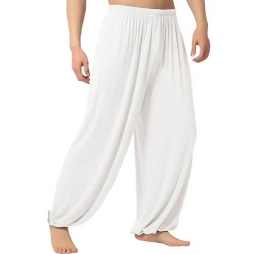 Women Men Harem Pants Modal Yoga Loose Long Pants Belly Dance Boho Sports Wide Trousers Quick Dry Sweatpants Yoga Clothing - Nova Trendz