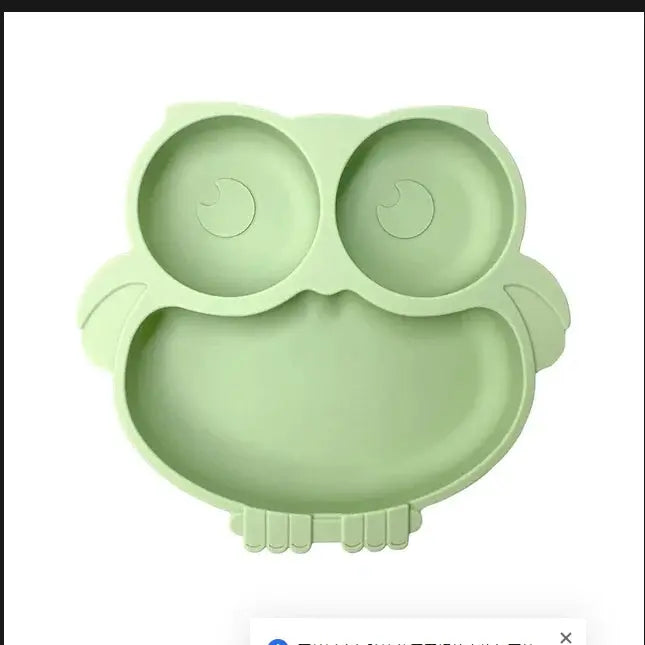 Baby Safe Silicone Dining Plate Suction Cartoon Children Dishes Feeding Toddler Training Tableware Retro Kids Smile Face Bowl Nova Trendz