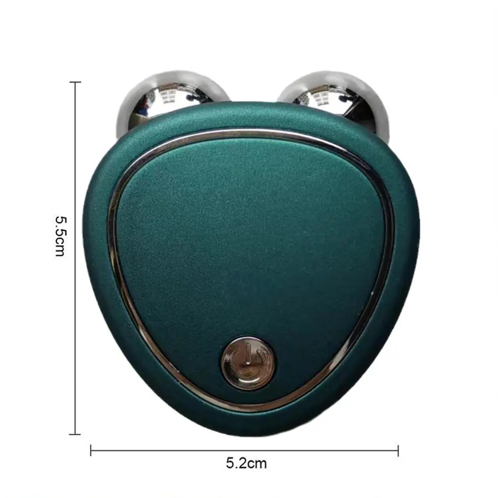 Green EMS Face Lift Massager Machine Roller Microcurrent Facial Device Beauty Instrument Rejuvenation Tighten Skin Face Tool